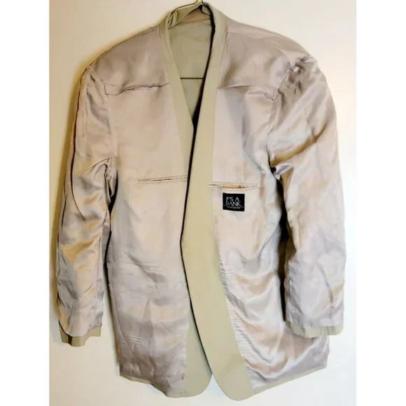 jos a bank Jacket Men Size 48L 1905 blazer Beige Career Formal - Picture 11 of 13